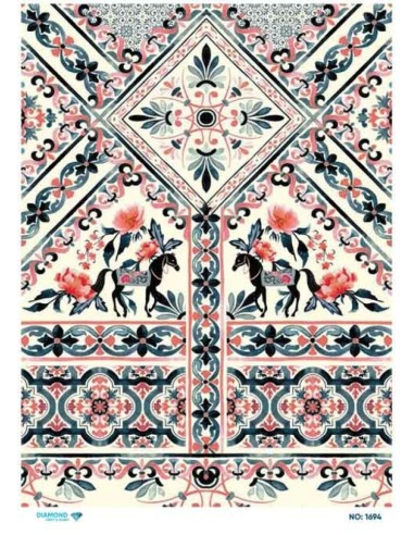 1694 Diamond Pirinç Dekopaj Kağıdı 30x42cm