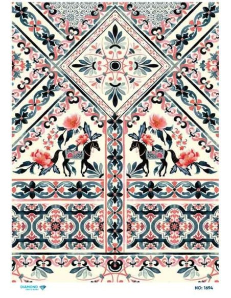 1694 Diamond Pirinç Dekopaj Kağıdı 30x42cm