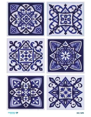 1695 Diamond Pirinç Dekopaj Kağıdı 30x42cm
