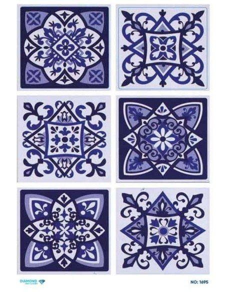 1695 Diamond Pirinç Dekopaj Kağıdı 30x42cm
