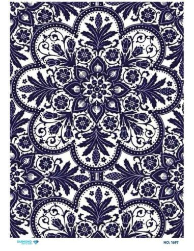 1697 Diamond Pirinç Dekopaj Kağıdı 30x42cm