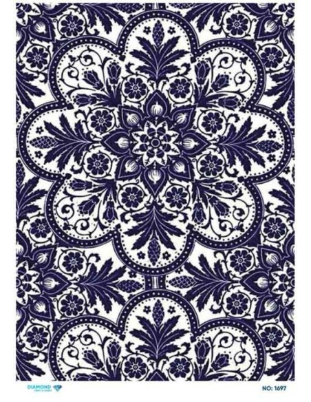 1697 Diamond Pirinç Dekopaj Kağıdı 30x42cm