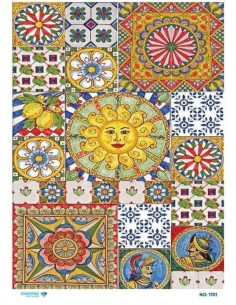 1701 Diamond Pirinç Dekopaj Kağıdı 30x42cm