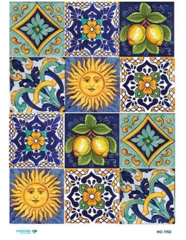 1702 Diamond Pirinç Dekopaj Kağıdı 30x42cm
