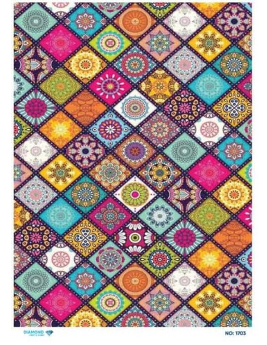 1703 Diamond Pirinç Dekopaj Kağıdı 30x42cm
