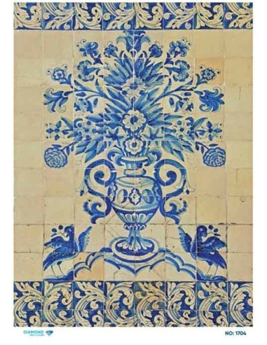 1704 Diamond Pirinç Dekopaj Kağıdı 30x42cm