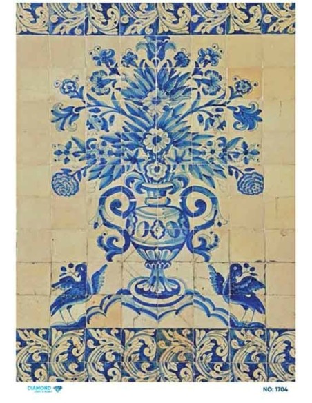 1704 Diamond Pirinç Dekopaj Kağıdı 30x42cm