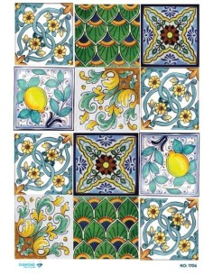1706 Diamond Pirinç Dekopaj Kağıdı 30x42cm