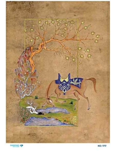 1717 Diamond Pirinç Dekopaj Kağıdı 30x42cm