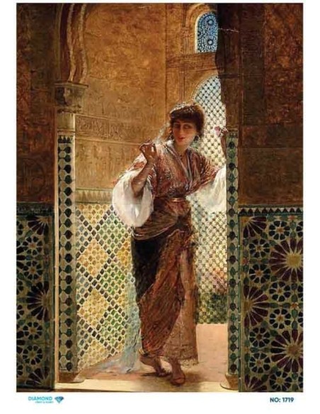 1719 Diamond Pirinç Dekopaj Kağıdı 30x42cm