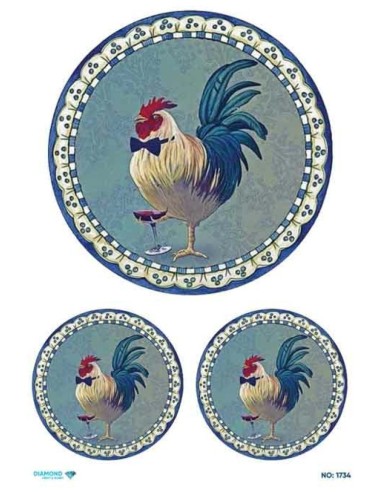 1734 Diamond Pirinç Dekopaj Kağıdı 30x42cm