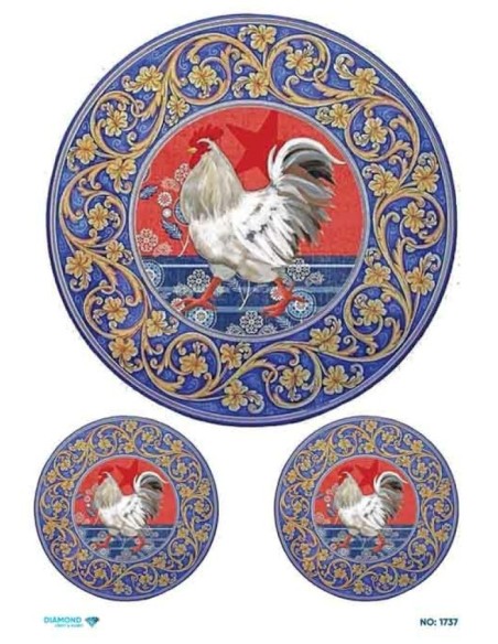 1737 Diamond Pirinç Dekopaj Kağıdı 30x42cm