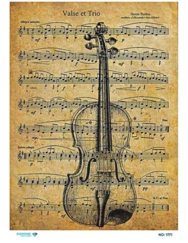 1771 Diamond Pirinç Dekopaj Kağıdı 30x42cm