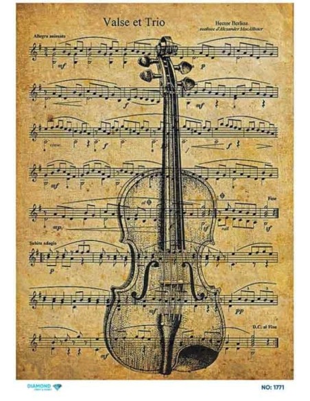 1771 Diamond Pirinç Dekopaj Kağıdı 30x42cm
