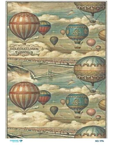 1774 Diamond Pirinç Dekopaj Kağıdı 30x42cm