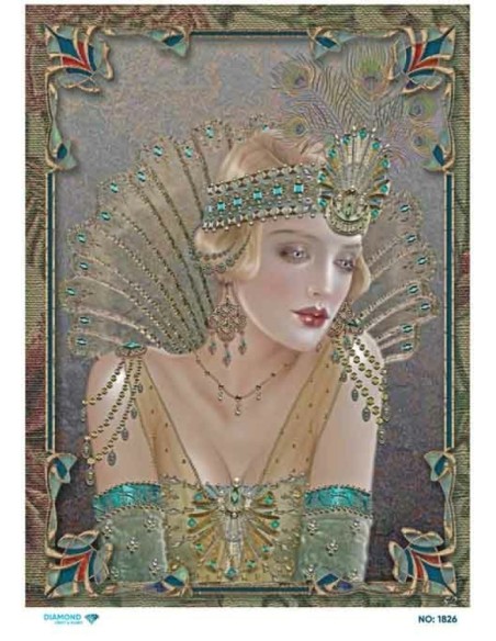 1826 Diamond Pirinç Dekopaj Kağıdı 30x42cm