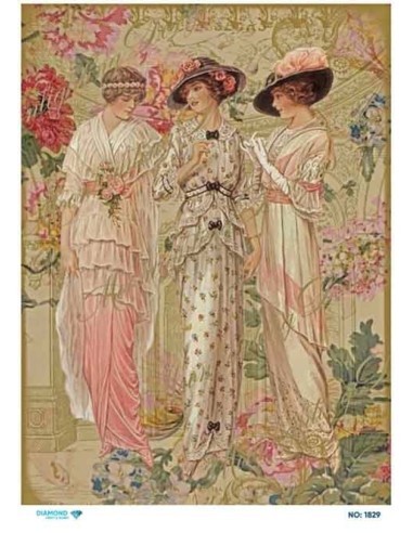 1829 Diamond Pirinç Dekopaj Kağıdı 30x42cm