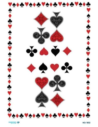 1832 Diamond Pirinç Dekopaj Kağıdı 30x42cm
