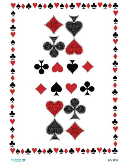 1832 Diamond Pirinç Dekopaj Kağıdı 30x42cm