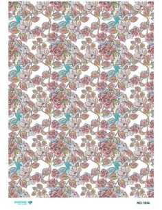 1834 Diamond Pirinç Dekopaj Kağıdı 30x42cm
