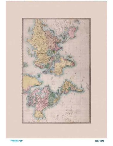1879 Diamond Pirinç Dekopaj Kağıdı 30x42cm