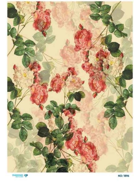 1896 Diamond Pirinç Dekopaj Kağıdı 30x42cm