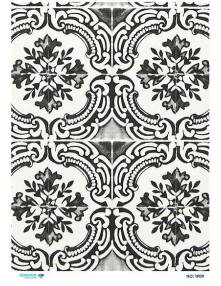 1909 Diamond Pirinç Dekopaj Kağıdı 30x42cm