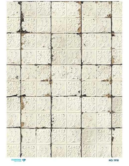 1918 Diamond Pirinç Dekopaj Kağıdı 30x42cm