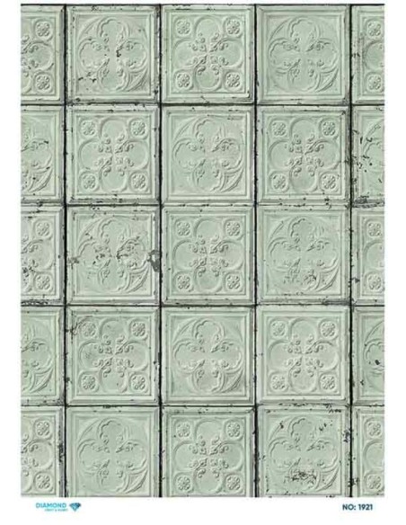 1921 Diamond Pirinç Dekopaj Kağıdı 30x42cm