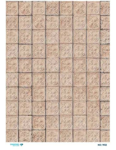 1922 Diamond Pirinç Dekopaj Kağıdı 30x42cm