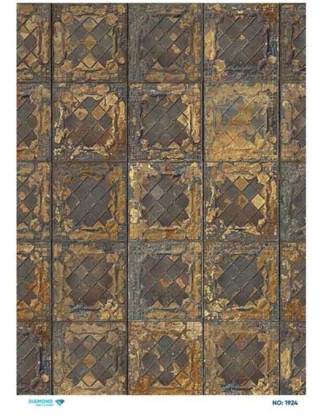 1924 Diamond Pirinç Dekopaj Kağıdı 30x42cm