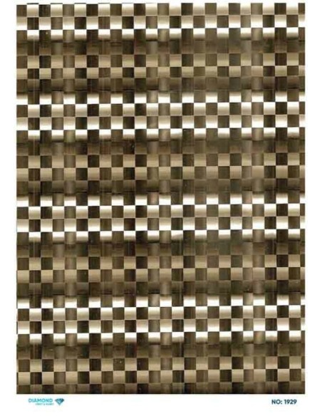 1929 Diamond Pirinç Dekopaj Kağıdı 30x42cm
