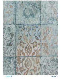 1936 Diamond Pirinç Dekopaj Kağıdı 30x42cm