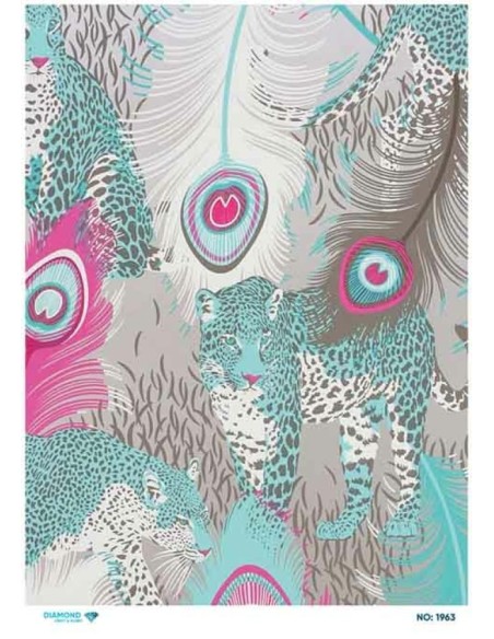 1963 Diamond Pirinç Dekopaj Kağıdı 30x42cm