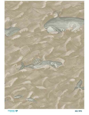1972 Diamond Pirinç Dekopaj Kağıdı 30x42cm