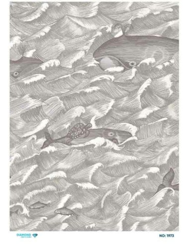 1973 Diamond Pirinç Dekopaj Kağıdı 30x42cm