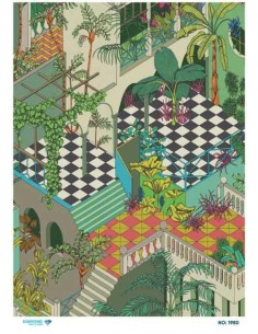1980 Diamond Pirinç Dekopaj Kağıdı 30x42cm