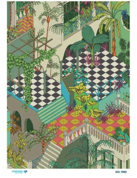1980 Diamond Pirinç Dekopaj Kağıdı 30x42cm