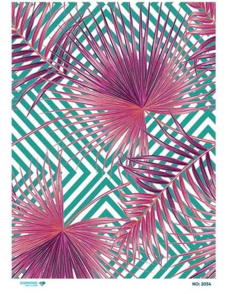 2034 Diamond Pirinç Dekopaj Kağıdı 30x42cm