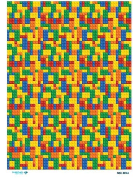 2043 Diamond Pirinç Dekopaj Kağıdı 30x42cm