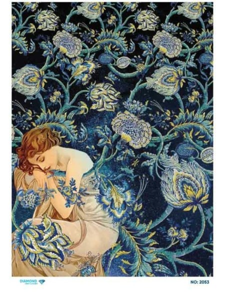 2053 Diamond Pirinç Dekopaj Kağıdı 30x42cm