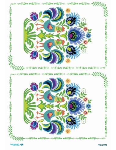 2102 Diamond Pirinç Dekopaj Kağıdı 30x42cm