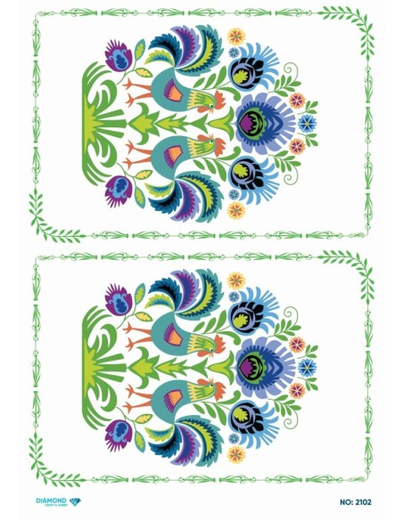 2102 Diamond Pirinç Dekopaj Kağıdı 30x42cm