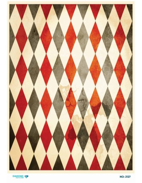2127 Diamond Pirinç Dekopaj Kağıdı 30x42cm