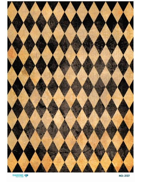 2137 Diamond Pirinç Dekopaj Kağıdı 30x42cm