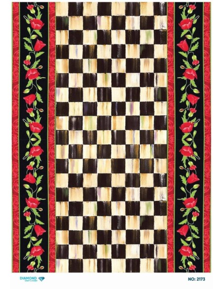 2173 Diamond Pirinç Dekopaj Kağıdı 30x42cm