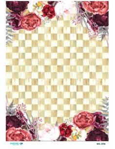 2176 Diamond Pirinç Dekopaj Kağıdı 30x42cm