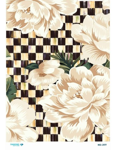 2177 Diamond Pirinç Dekopaj Kağıdı 30x42cm