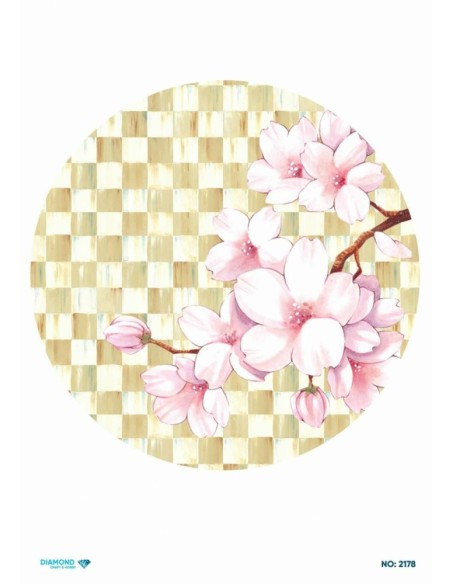 2178 Diamond Pirinç Dekopaj Kağıdı 30x42cm