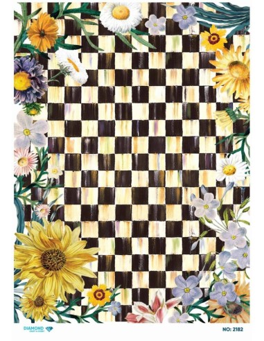 2182 Diamond Pirinç Dekopaj Kağıdı 30x42cm